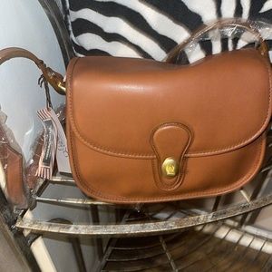 NWT the sense of function tan crossbody with mirror key holder pen cute new